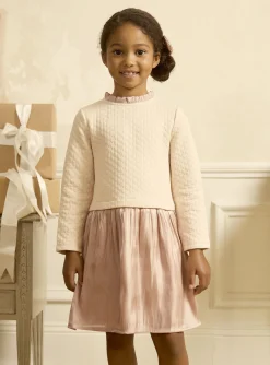 Sergent Major Robe & Combinaison-Robe bi-mati&egrave;re rose