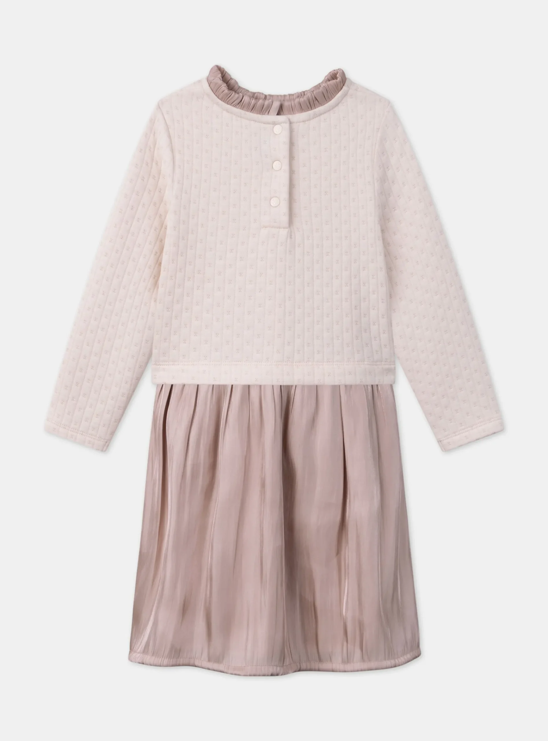 Sergent Major Robe & Combinaison-Robe bi-matière rose