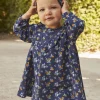 Sergent Major Robe-Robe bleu marine &agrave; imprim&eacute; fleuri