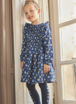 Sergent Major Robe & Combinaison-Robe bleu marine &agrave; imprim&eacute; fleuri