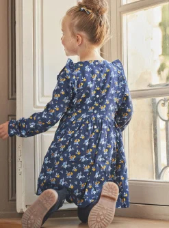 Sergent Major Robe & Combinaison-Robe bleu marine &agrave; imprim&eacute; fleuri