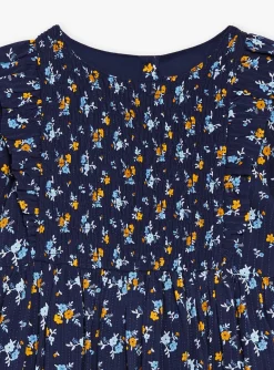 Sergent Major Robe & Combinaison-Robe bleu marine &agrave; imprim&eacute; fleuri