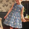 Sergent Major Robe & Combinaison-Robe bleu marine imprim&eacute;e &agrave; fleurs dos nu