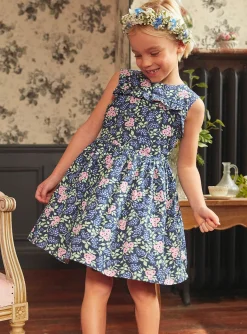 Sergent Major Robe & Combinaison-Robe bleu marine imprimée à fleurs dos nu