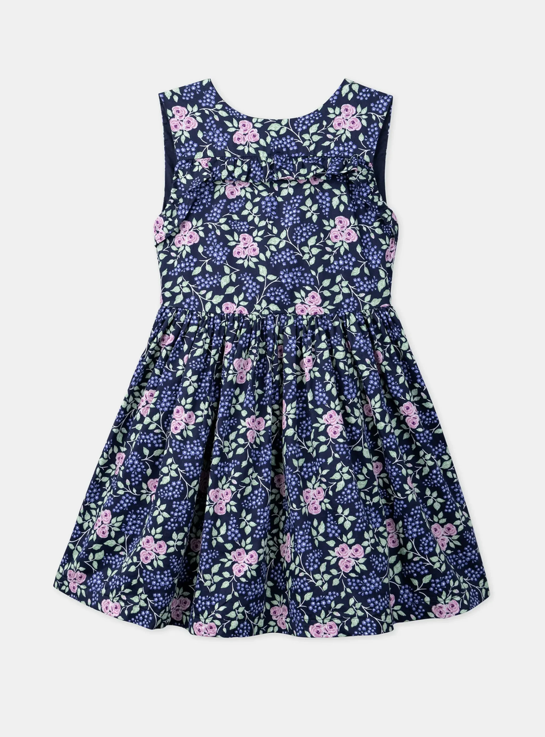 Sergent Major Robe & Combinaison-Robe bleu marine imprimée à fleurs dos nu