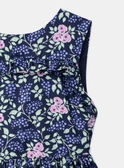 Sergent Major Robe & Combinaison-Robe bleu marine imprimée à fleurs dos nu
