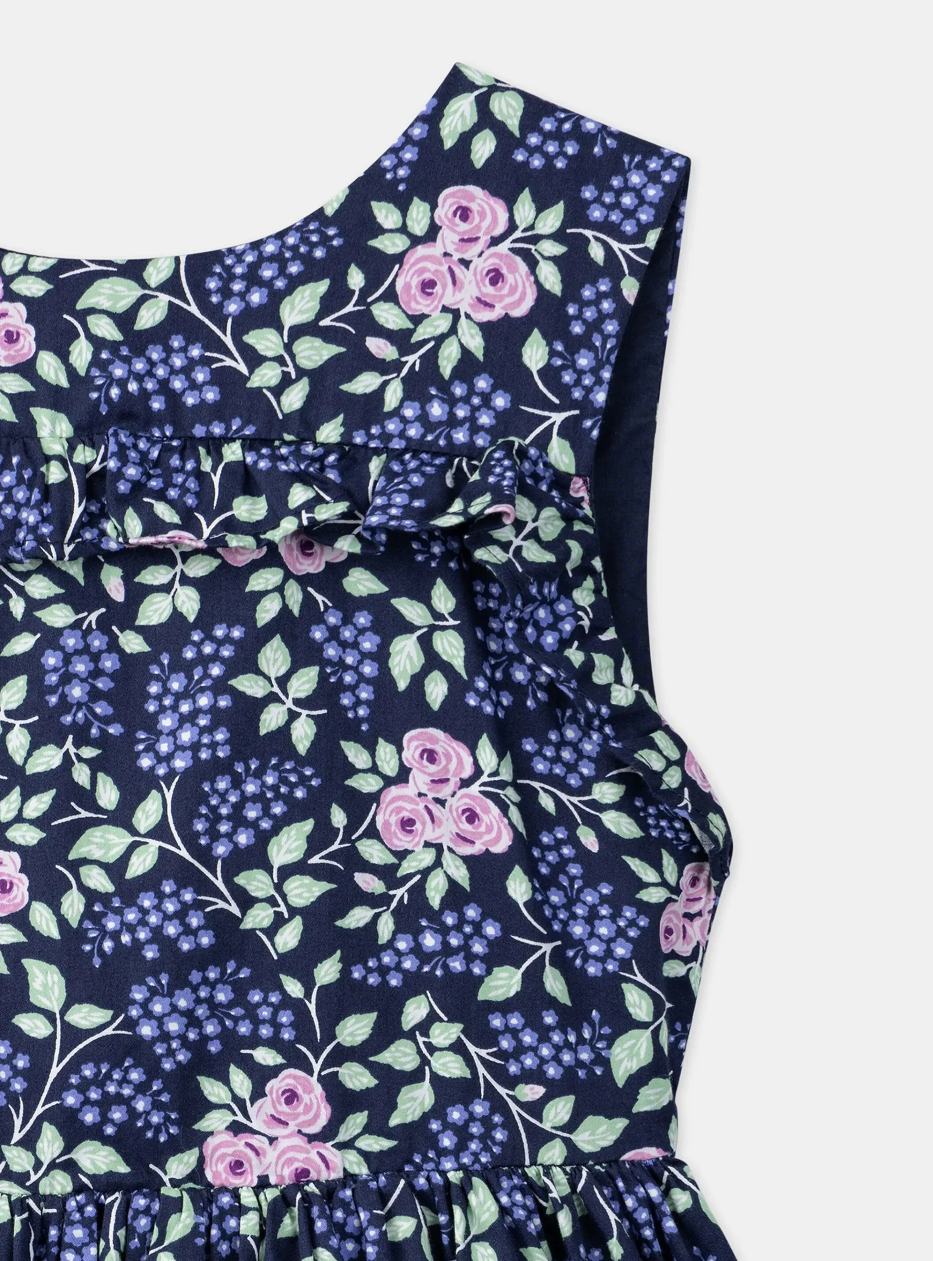 Sergent Major Robe & Combinaison-Robe bleu marine imprimée à fleurs dos nu