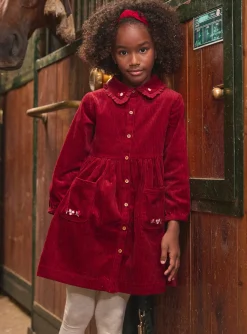 Sergent Major Robe & Combinaison-Robe  brod&eacute;e en velours c&ocirc;tel&eacute;