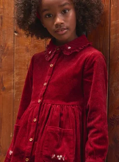 Sergent Major Robe & Combinaison-Robe brodée en velours côtelé