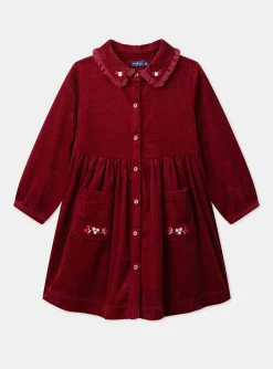 Sergent Major Robe & Combinaison-Robe brodée en velours côtelé