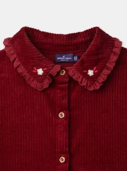 Sergent Major Robe & Combinaison-Robe brodée en velours côtelé