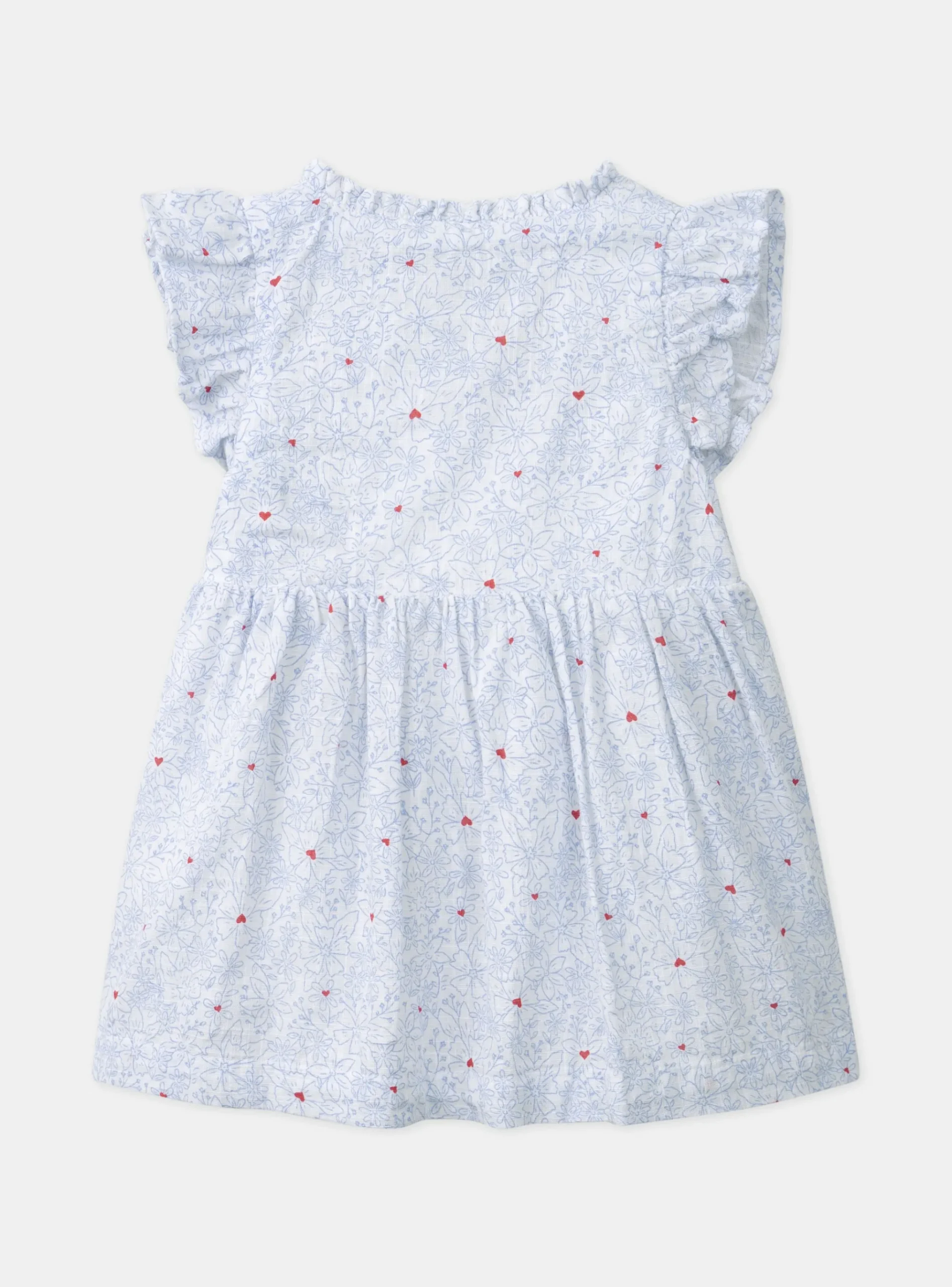 Sergent Major Robe-Robe cache coeur imprimée