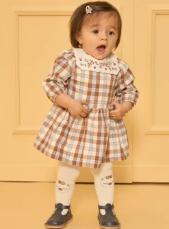 Sergent Major Robe-Robe carreaux à col