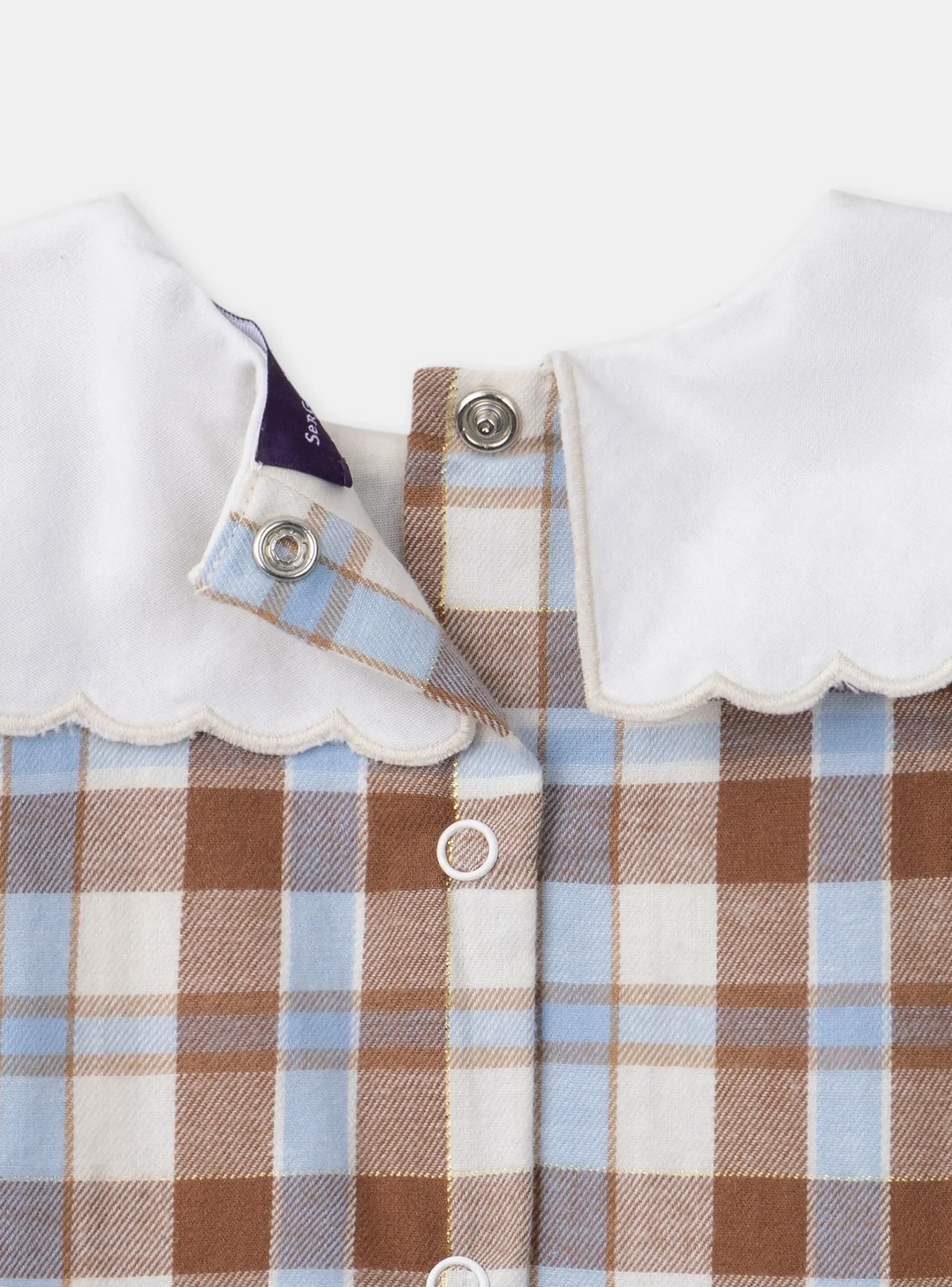 Sergent Major Robe-Robe carreaux à col