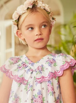 Sergent Major Robe & Combinaison-Robe &eacute;crue avec roses