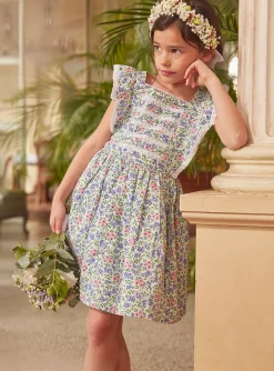 Sergent Major Robe & Combinaison-Robe écrue fleurie