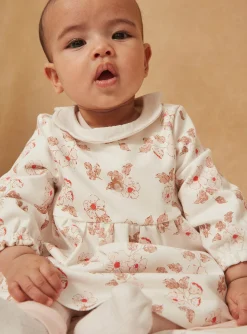 Sergent Major Tenues & Ensembles-Robe &eacute;crue, legging rose p&acirc;le et chaussettes