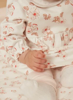 Sergent Major Tenues & Ensembles-Robe &eacute;crue, legging rose p&acirc;le et chaussettes