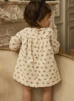 Sergent Major Robe-Robe en velours c&ocirc;tel&eacute; imprim&eacute;