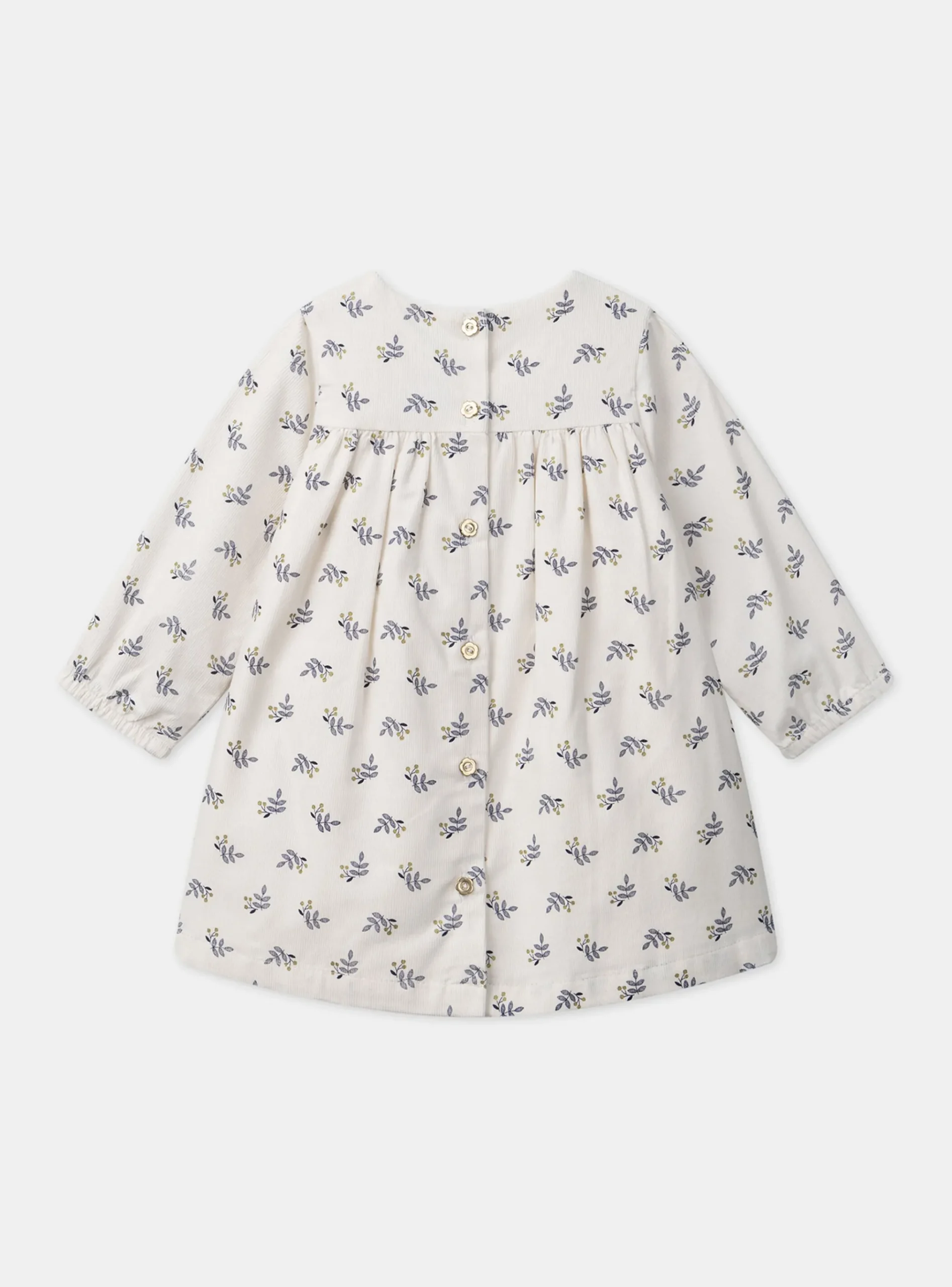 Sergent Major Robe-Robe en velours côtelé imprimé