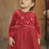 Sergent Major Robe-Robe fantaisie en velours et en tulle