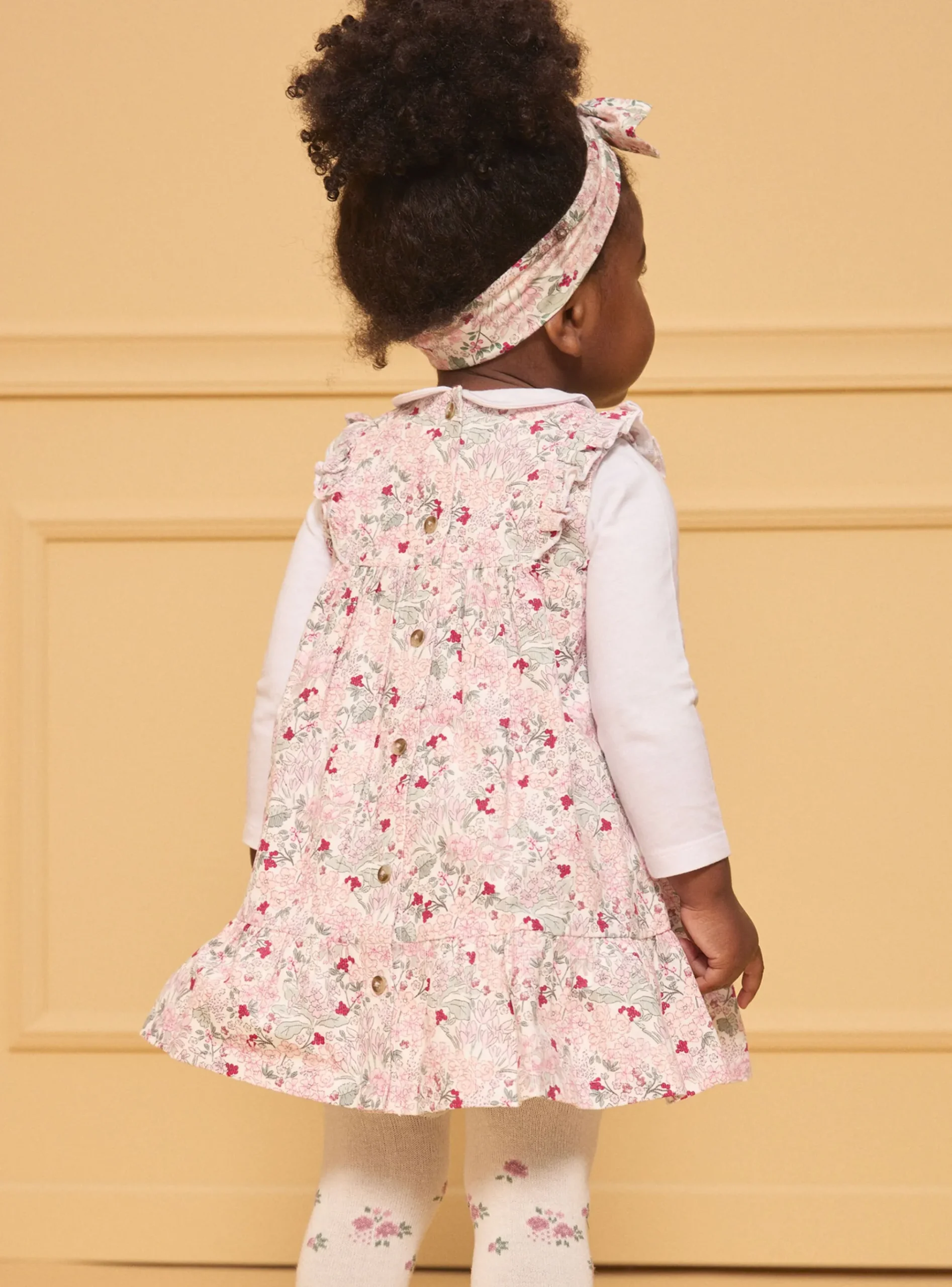 Sergent Major Robe-Robe fleuri à smocks