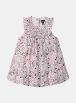 Sergent Major Robe-Robe fleuri à smocks