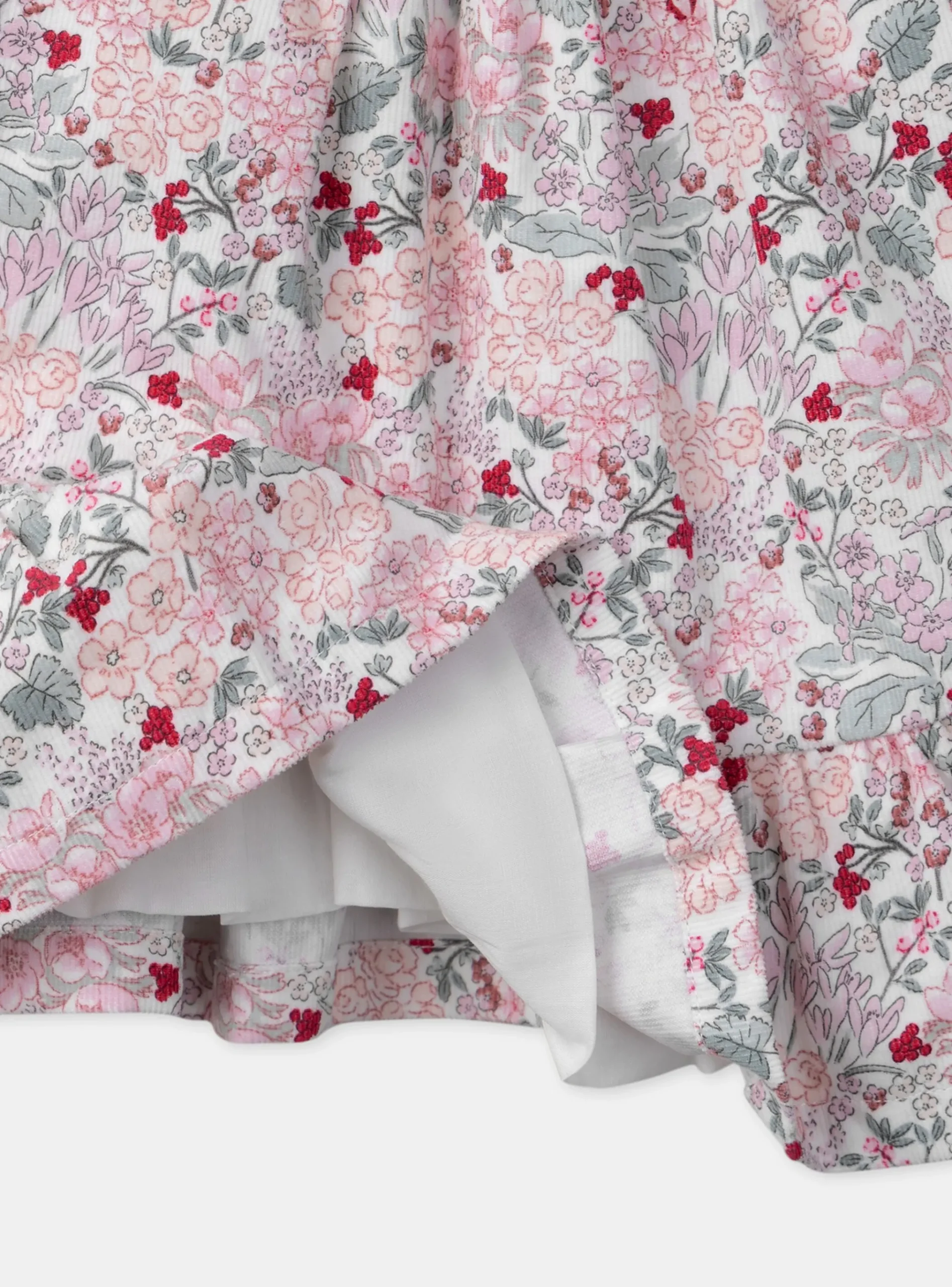 Sergent Major Robe-Robe fleuri à smocks