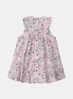 Sergent Major Robe-Robe fleuri à smocks