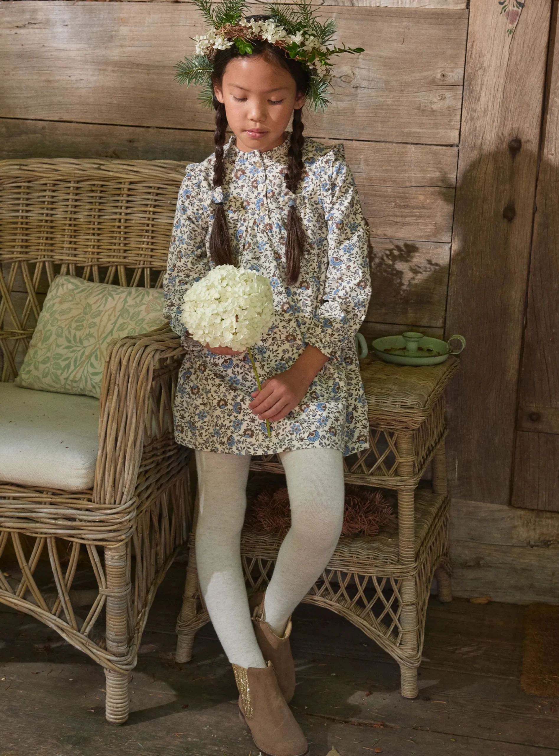 Sergent Major Robe & Combinaison-Robe fleurie en velours
