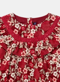 Sergent Major Robe & Combinaison-Robe fleurie en velours côtelé