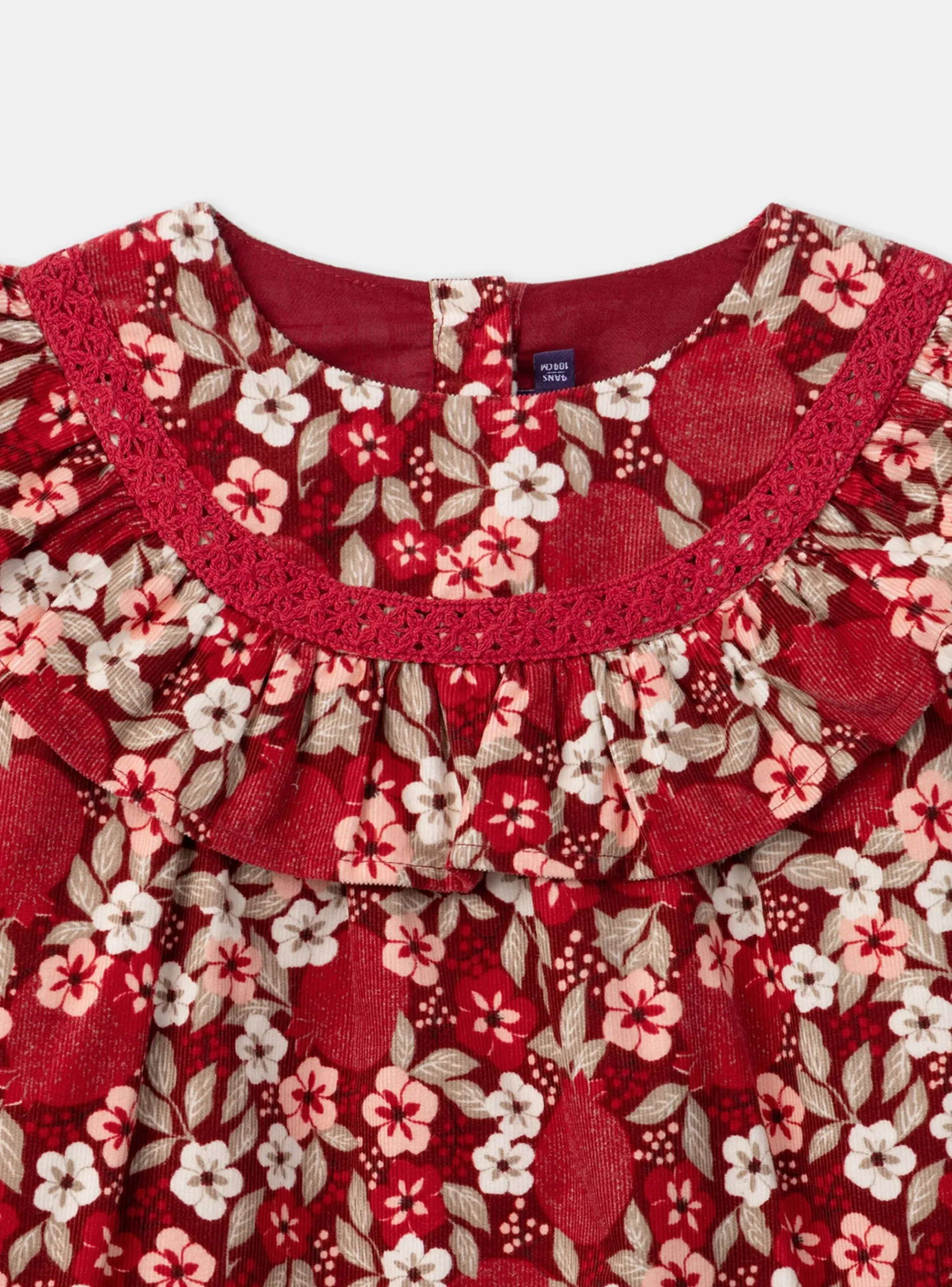 Sergent Major Robe & Combinaison-Robe fleurie en velours côtelé
