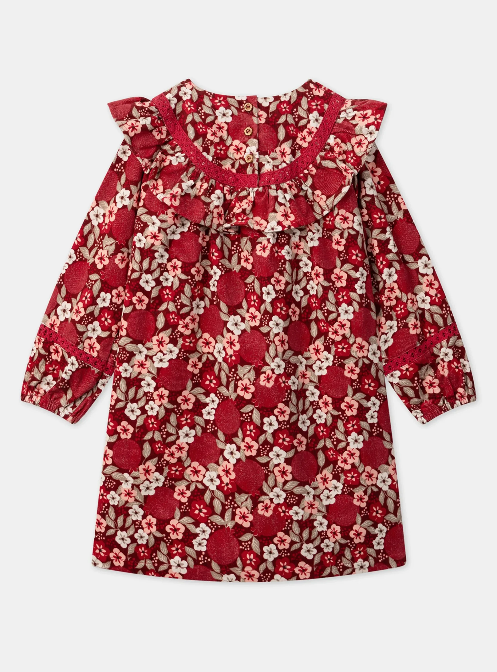 Sergent Major Robe & Combinaison-Robe fleurie en velours côtelé