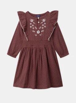 Sergent Major Robe & Combinaison-Robe gaze de coton brod&eacute;e