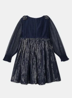 Sergent Major Robe & Combinaison-Robe marine à sequins dorés