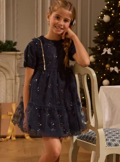 Sergent Major Robe & Combinaison-Robe marine en tulle