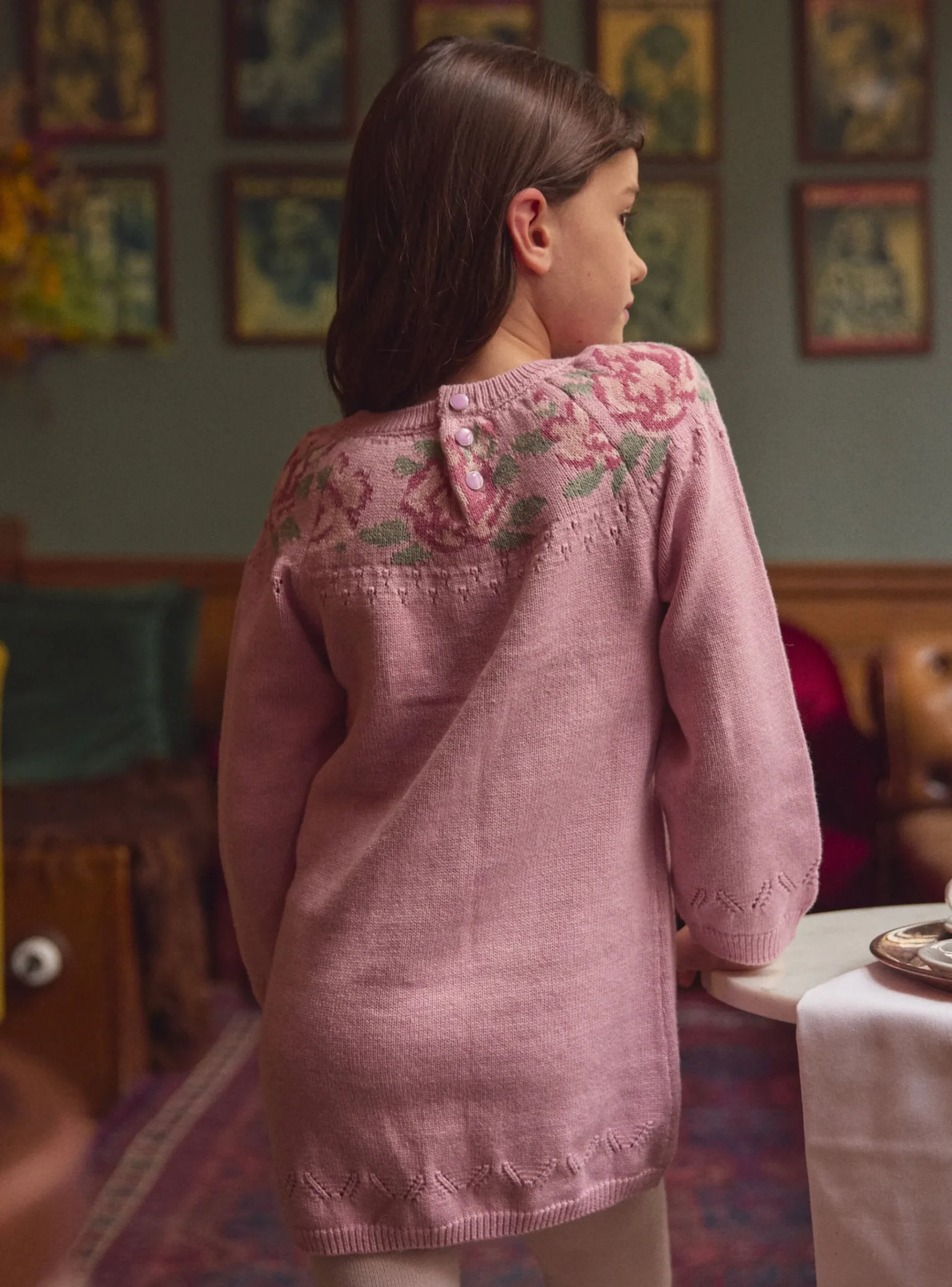 Sergent Major Robe & Combinaison-Robe pull rose