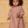 Sergent Major Robe-Robe ray&eacute;e avec fils m&eacute;tallis&eacute;s