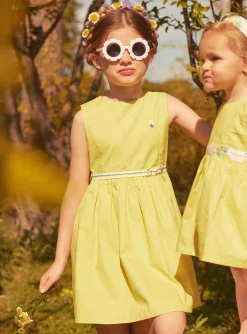 Sergent Major Robe & Combinaison-Robe réversible jaune en satin de coton