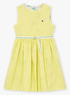 Sergent Major Robe & Combinaison-Robe r&eacute;versible jaune en satin de coton