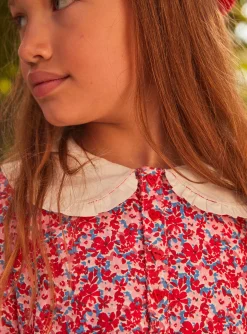 Sergent Major Robe & Combinaison-Robe rose, rouge et lilas &agrave; imprim&eacute; fleuri