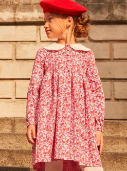 Sergent Major Robe & Combinaison-Robe rose, rouge et lilas &agrave; imprim&eacute; fleuri