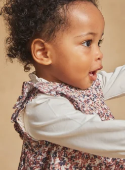 Sergent Major Robe-Robe sans manches beige &agrave; imprim&eacute; fleuri