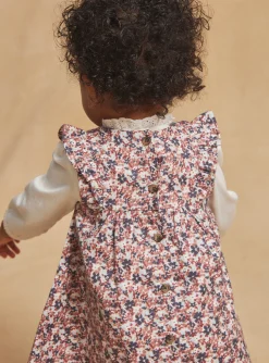 Sergent Major Robe-Robe sans manches beige &agrave; imprim&eacute; fleuri