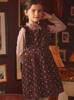 Sergent Major Robe & Combinaison-Robe tablier chocolat en velours