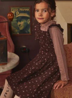Sergent Major Robe & Combinaison-Robe tablier chocolat en velours