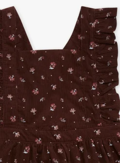 Sergent Major Robe & Combinaison-Robe tablier chocolat en velours