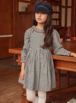 Sergent Major Robe & Combinaison-Robe  vichy &agrave; motifs fleurs