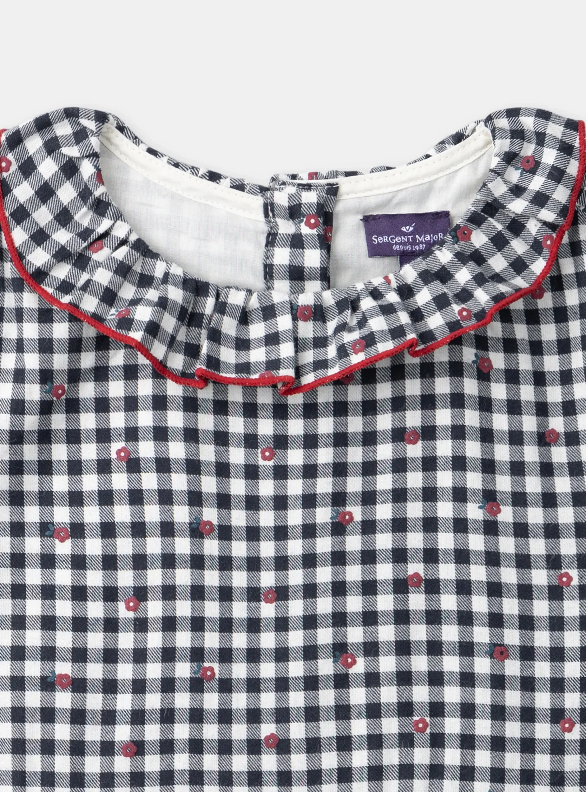 Sergent Major Robe & Combinaison-Robe vichy à motifs fleurs