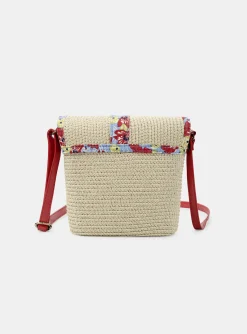 Sergent Major Sac, Cartable & Parapluie-Sac en paille avec anse en simili cuir